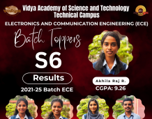 S6 Toppers 2021-25 batch ECE