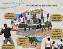 MECHANICAL ENGINEERING STUDENTS EXCEL IN SPORTS MEET