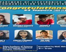 S4 ECE Toppers (2020-24 Batch)