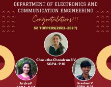 S2 Toppers 2023-27 Batch ECE