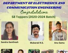 S8 Toppers 2020-24 batch ECE