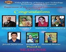 ECE 2017 batch Students placed in Seasense