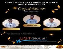 CSE Students Got Placed In UST Global