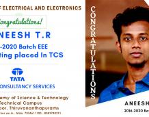 EEE student got placed in TCS